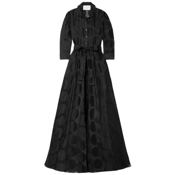 Carolina Herrera Dresses Carolina Herrera Polkadot Flared Belted